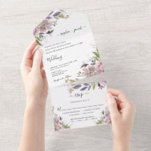 Dusty Rosa Mauve Blush Blush Casamento Floral Rosa
