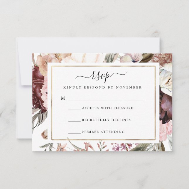 Dusty Rosa RSVP Flyer (Frente)