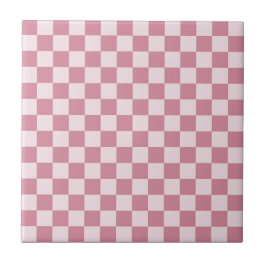 Dusty rose checkerboard pattern