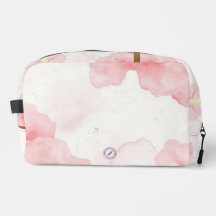 Dusty Rose Sprinkled Gold Frame Mäppchen Beutel