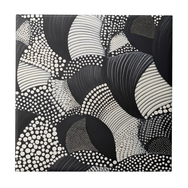 Dynamic Black White - Fluxo Geométrico Orgânico (Frente)
