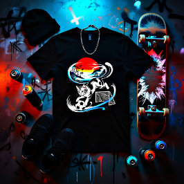 Dynamic Japanese Soccer Cat for sports fan gifts