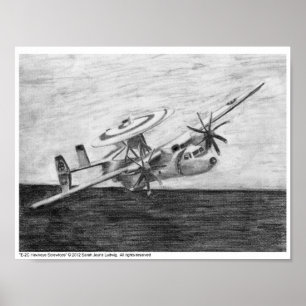 E-2C Hawkeye (Screwtops) Art impressão