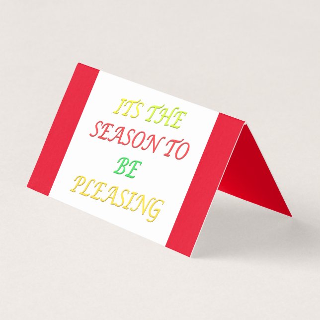 É A agradável época natalícia Logotipo misturado (Frente)