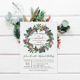 É a Estação | Convite de Casamento de Natal