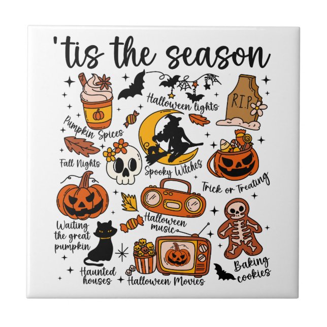 'É a estação dos Doodles de Halloween (Frente)