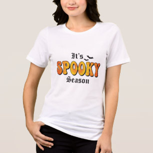 É a estação Spooky Retro Groovy Halloween T-Shirt