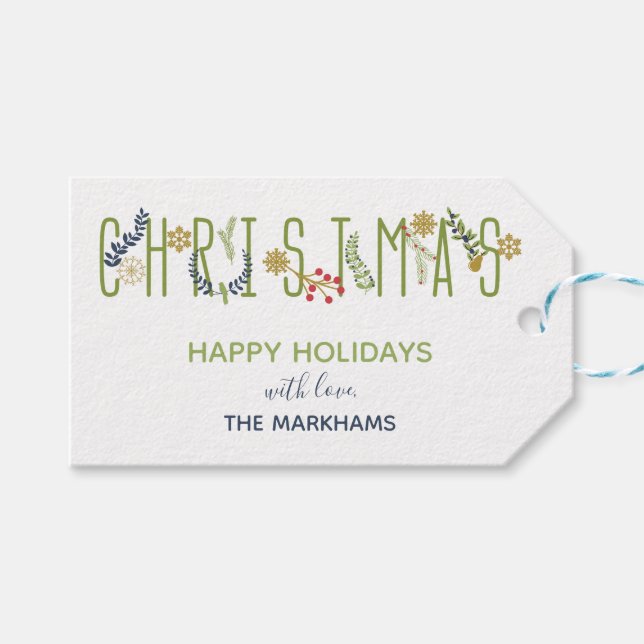 É a etiqueta de Natal (Frente (horizontal))