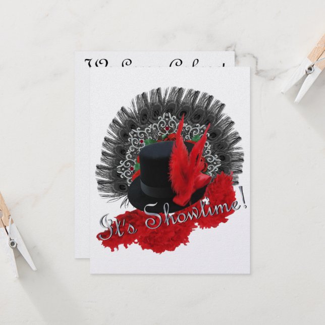 É a hora do show! Convite (Frente/Verso In Situ)