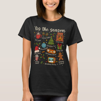 É a Temporada Camiseta de Férias Ícones de Natal A