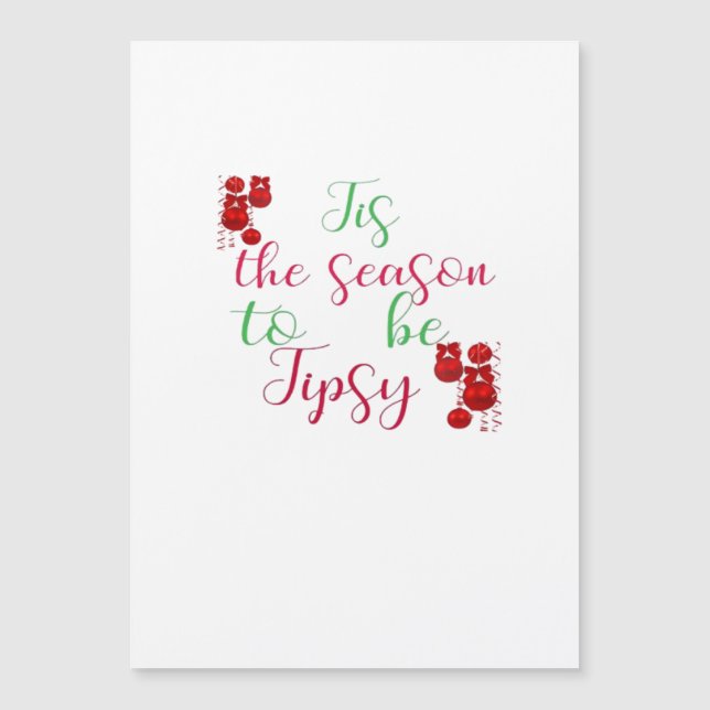 É a Temporada de Natal Tipsy (Frente)