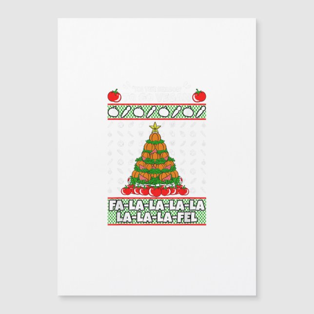 É a Temporada de Natal Vegano de Pijama de Natal V (Frente)