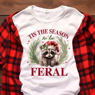 É a Temporada de Ser Feral Guaxinim Divertido Nata
