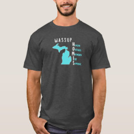 E aí, MALUCO? CAMISA COM MAPA DE MICHIGAN E LAGOS