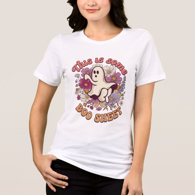 É Alguma Folha de Boo Fantasma Flores Retro_1 (Frente)
