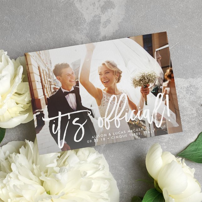 É Anúncio de Foto de Casamento Oficial (Criador carregado)