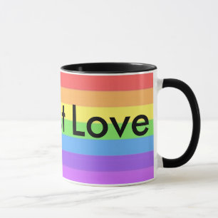 É apenas amor, caneca de café do arco-íris de L