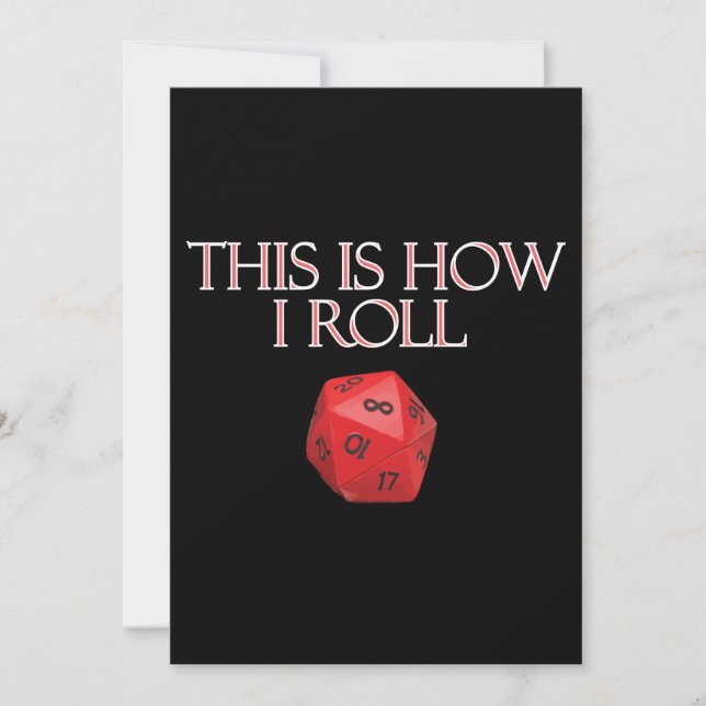 É Assim Que Eu Rolo Um Engraçado Dice RPG (Frente)