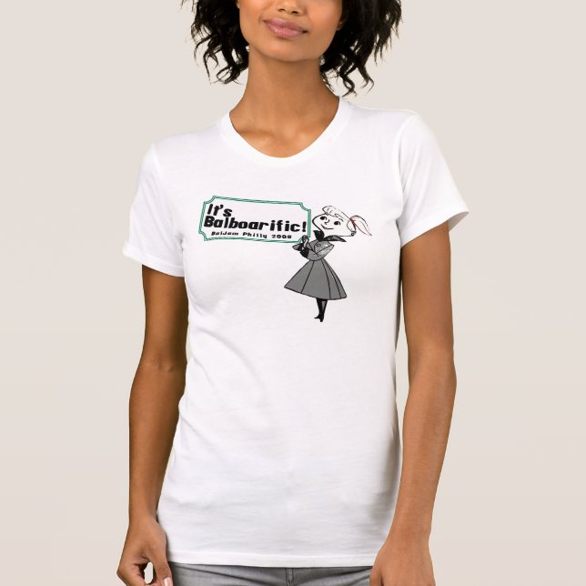 É Balboarific! Camisa de Ladies_BalJam (Frente)