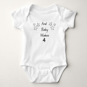 E bebê faz body personalizado para bebê com número
