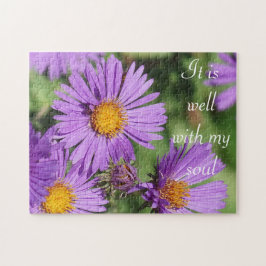 É bem com meu quebra-cabeça do áster de Nova