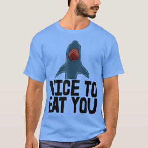 É Bom Comer-Lhe Camisetas De Tubarão, Animal Do Ma