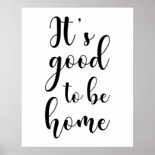 É bom estar em casa Poster