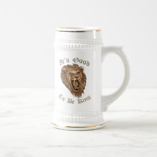 É bom ser rei Leão Cerveja Caneca de cerveja