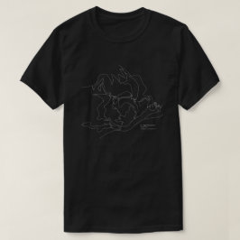  E. Camiseta de Mapa das Trilhas de Montanha do Ti