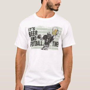 É Camisetas e presentes do tempo de cerveja e fute