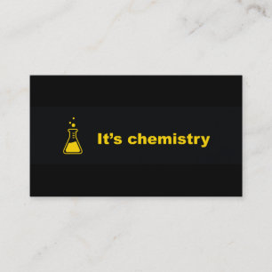 é cartões de visitas da química