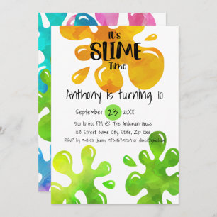 É convite de aniversário do tempo do limo