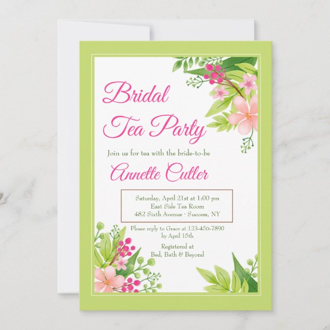 É convite para Primavera (Frente)