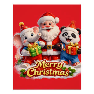 E Dave Feliz Natal Papai Noel pôster
