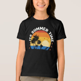 É Design de Pôr do Sol Tropical de Verão