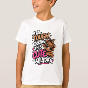 É Difícil Ser Tão Bonito Camiseta Infantil da Vaca