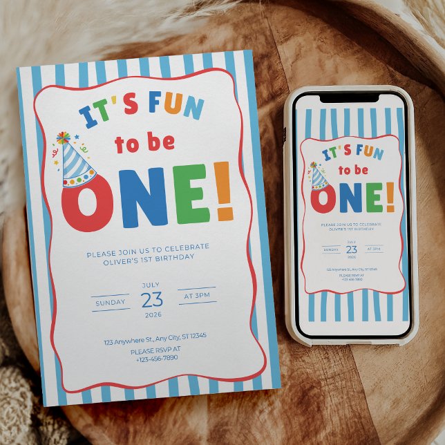 É Divertido Ser Um Convite de Aniversário (Criador carregado)