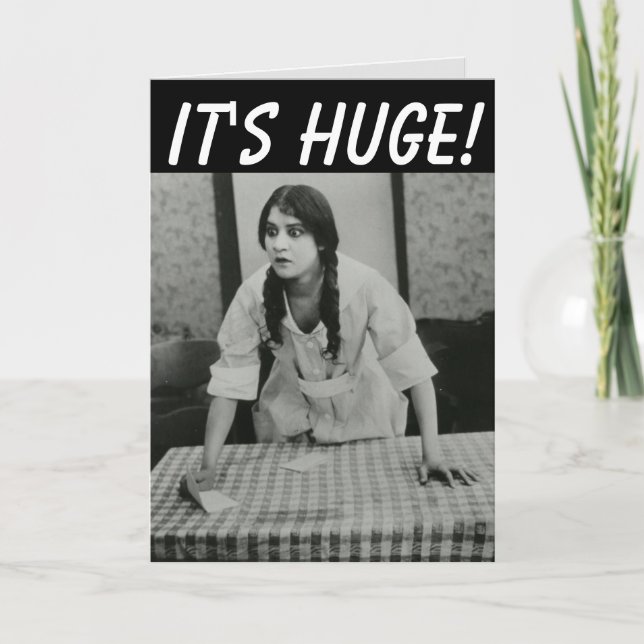 É ENORME! CARTÃO DE MORTE DE ANIVERSÁRIO ENGRAÇADO (Frente)