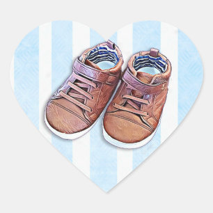 É etiquetas de um chá de fraldas do menino