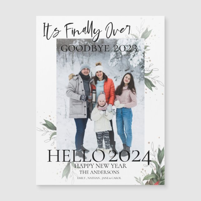 É Finalmente Sobre O Tchau 2023 Alô 2024 Ano Novo (Frente)