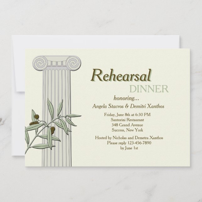 É grego para mim convite (Frente)