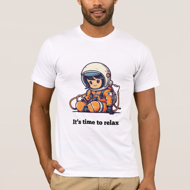 é hora de relaxar com a design de camisa (Frente)