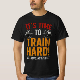 É Hora de Treinar Duro | Camiseta de Músculo Acade