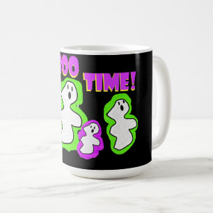 É Hora do Boo Halloween Caneca de Café Divertido A