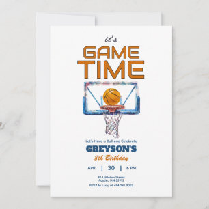 É hora do jogo qualquer convite de aniversário