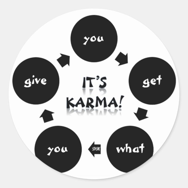 É Karma! Adesivos (Frente)