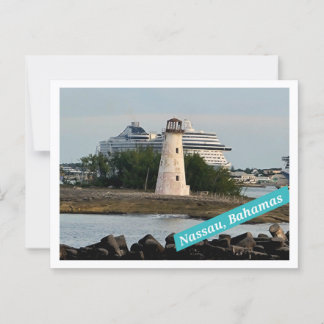 É melhor no cartão postal das Bahamas