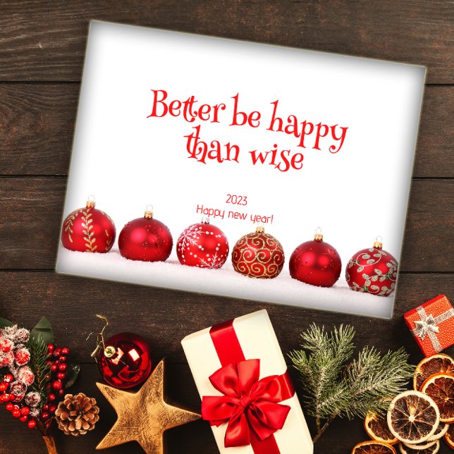 É melhor ser feliz do que o poster feliz ano novo (Criador carregado)