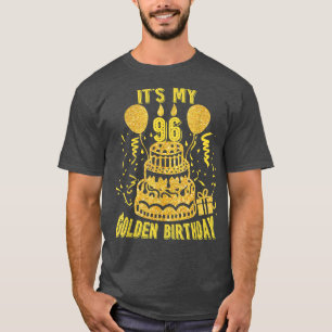 É Meu 96º Aniversário Dourado Engraçado Camiseta d