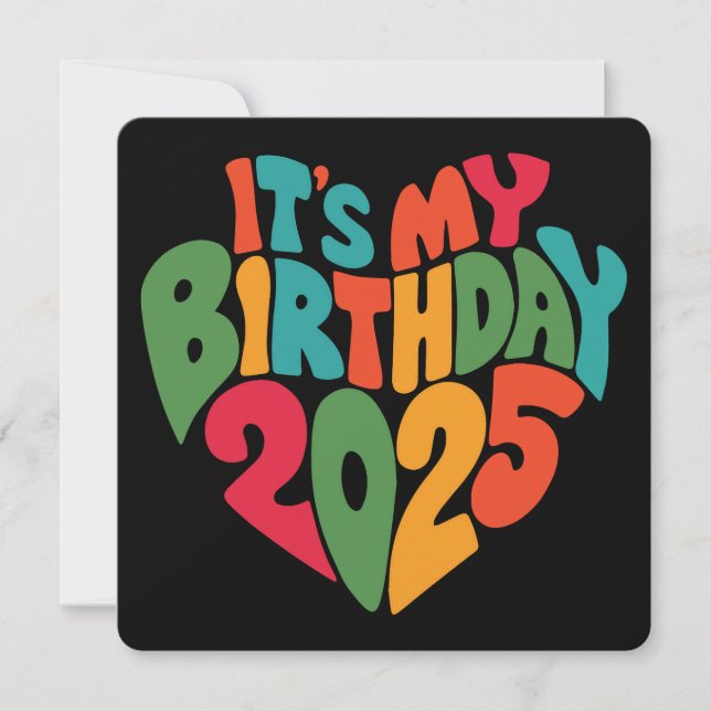 É meu aniversário 2025 (Frente)